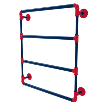 Hardwood Collection Wall Mounted Ladder Towel Bar Washington Edition