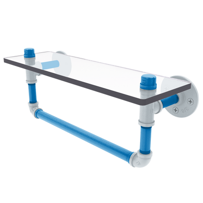 Hardwood Collection Glass Shelf with Towel Bar Orlando Edition