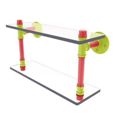Hardwood Collection Double Glass Shelf Atlanta Edition