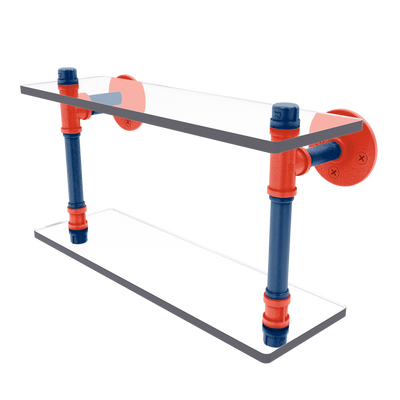 Hardwood Collection Double Glass Shelf Oklahoma City Edition