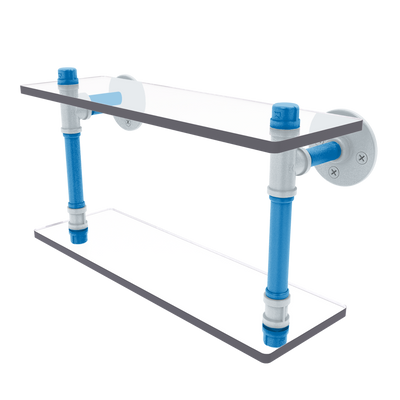 Hardwood Collection Double Glass Shelf Orlando Edition