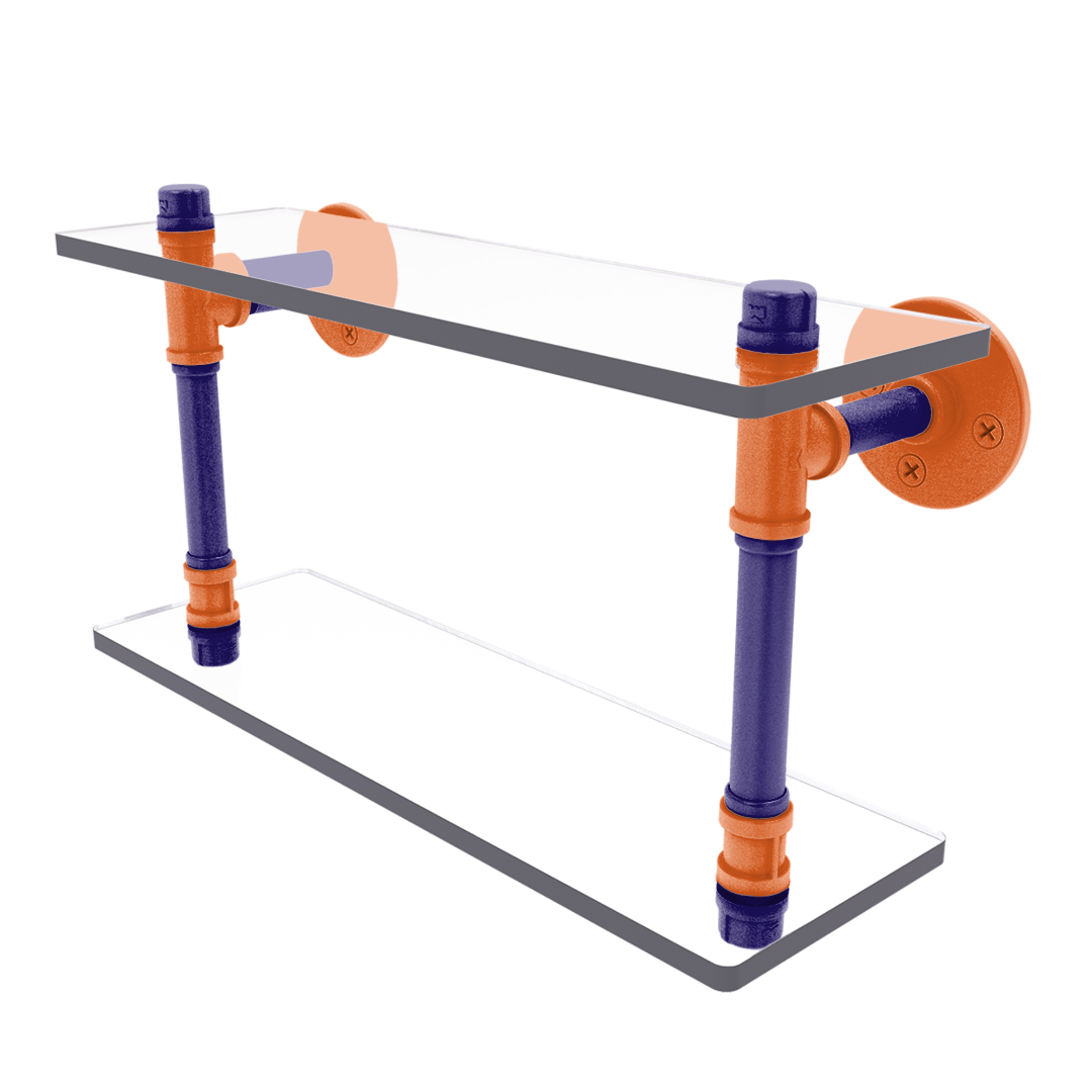 Hardwood Collection Double Glass Shelf Phoenix Edition