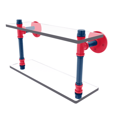 Hardwood Collection Double Glass Shelf Washington Edition