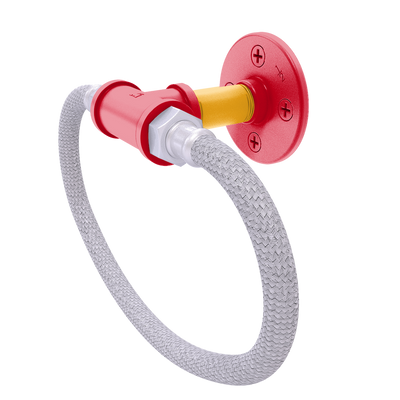 Slapshot Collection Towel Ring with Stainless Steel Braided Ring Calgary Edition