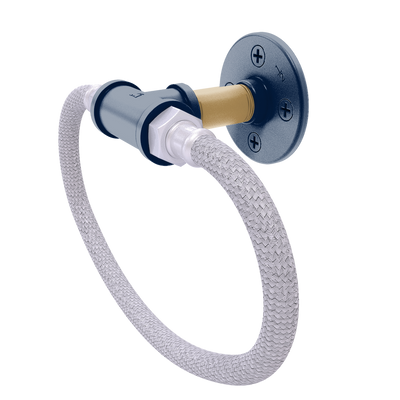 Slapshot Collection Towel Ring with Stainless Steel Braided Ring Florida Edition