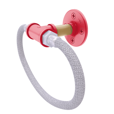 Slapshot Collection Towel Ring with Stainless Steel Braided Ring Ottawa Edition