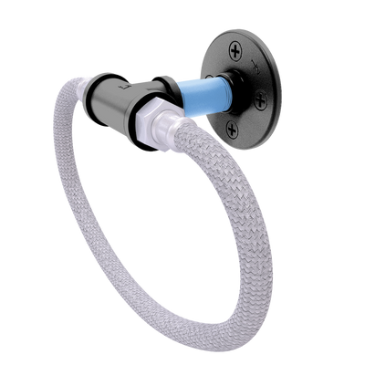 Slapshot Collection Towel Ring with Stainless Steel Braided Ring Utah Edition