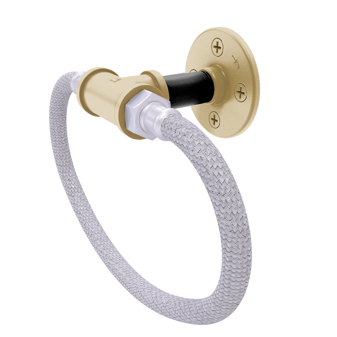 Slapshot Collection Towel Ring with Stainless Steel Braided Ring Vegas Edition
