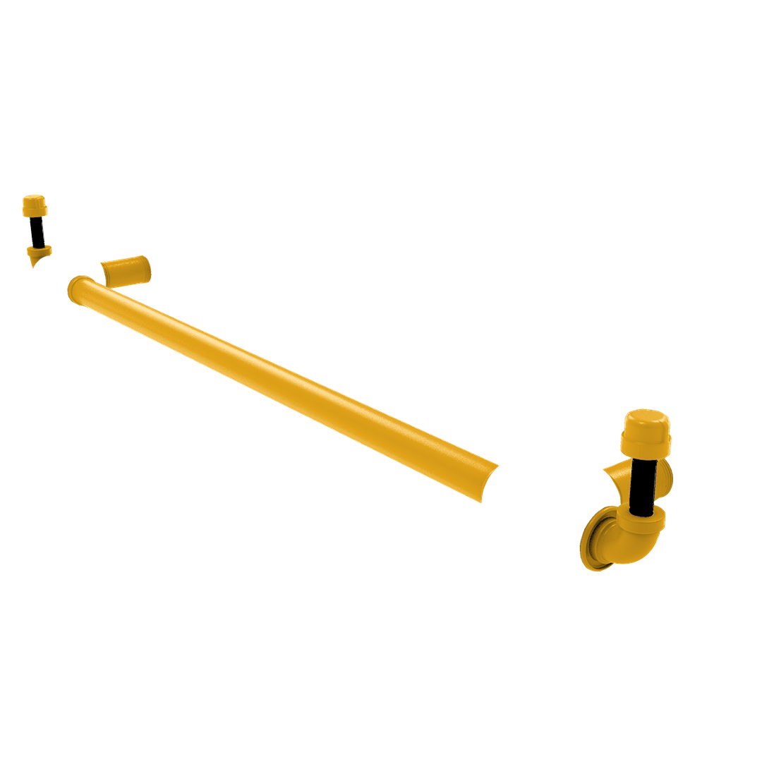 Slapshot Collection Towel Bar with Integrated Hooks Boston Edition