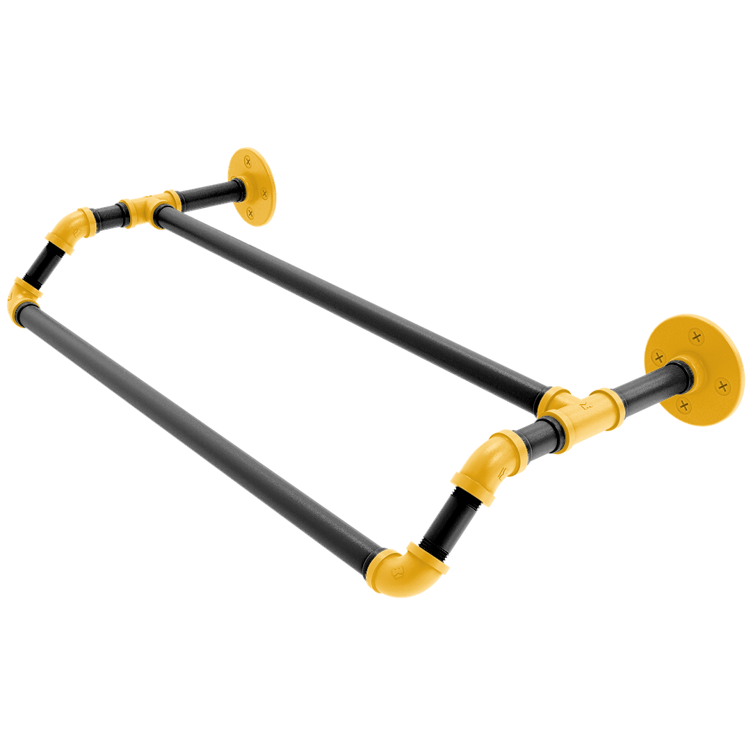 Slapshot Collection Double Towel Bar Pittsburgh Edition