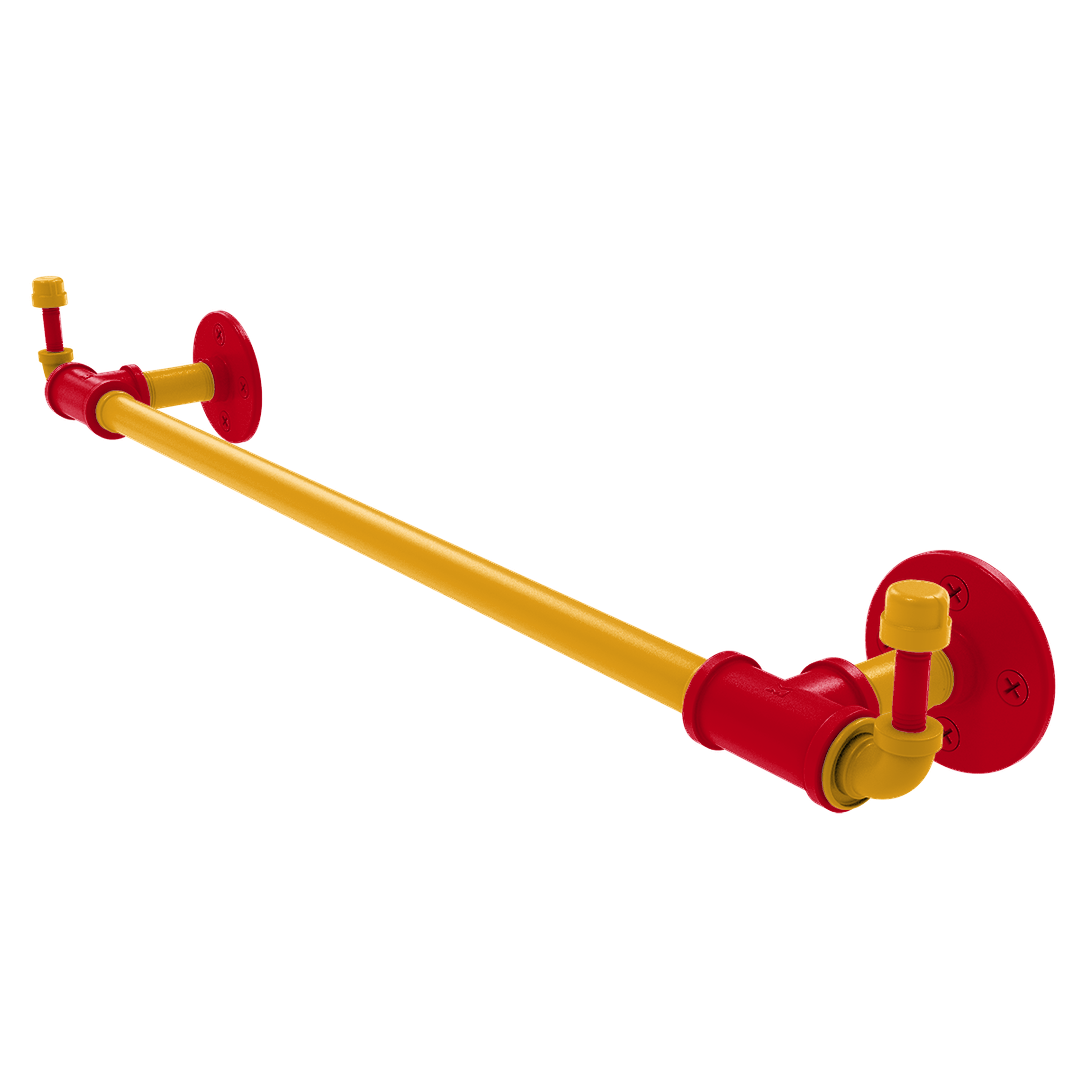 Slapshot Collection Towel Bar with Integrated Hooks Calgary Edition