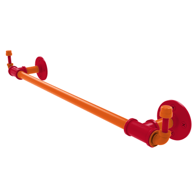 Slapshot Collection Towel Bar with Integrated Hooks Chicago Edition