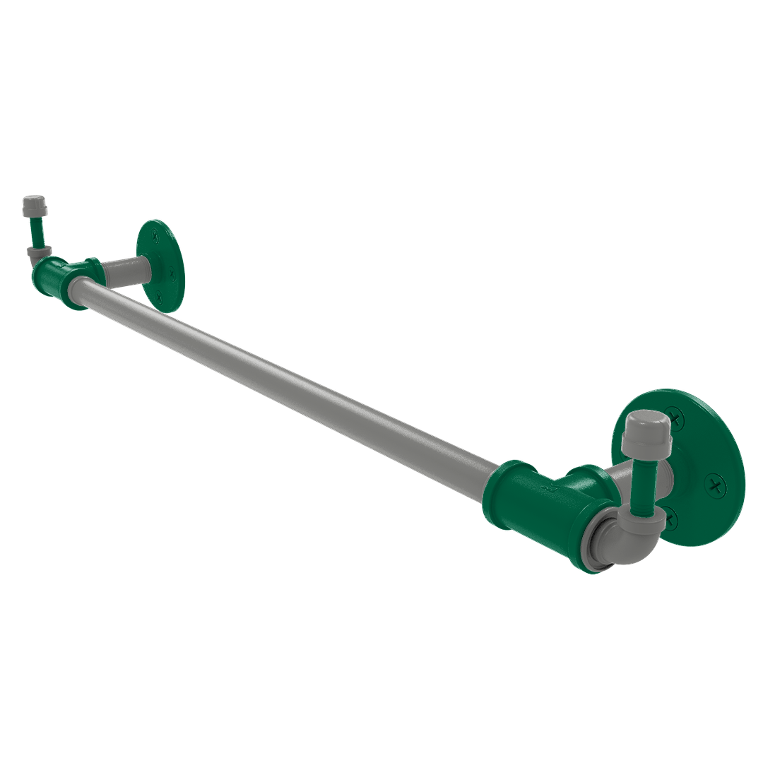 Slapshot Collection Towel Bar with Integrated Hooks Dallas Edition