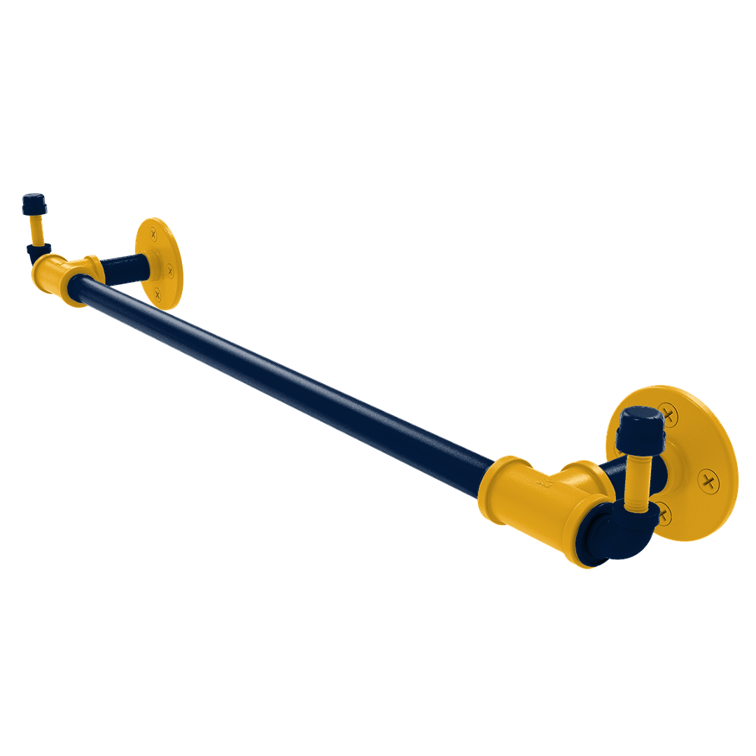 Slapshot Collection Towel Bar with Integrated Hooks Nashville Edition