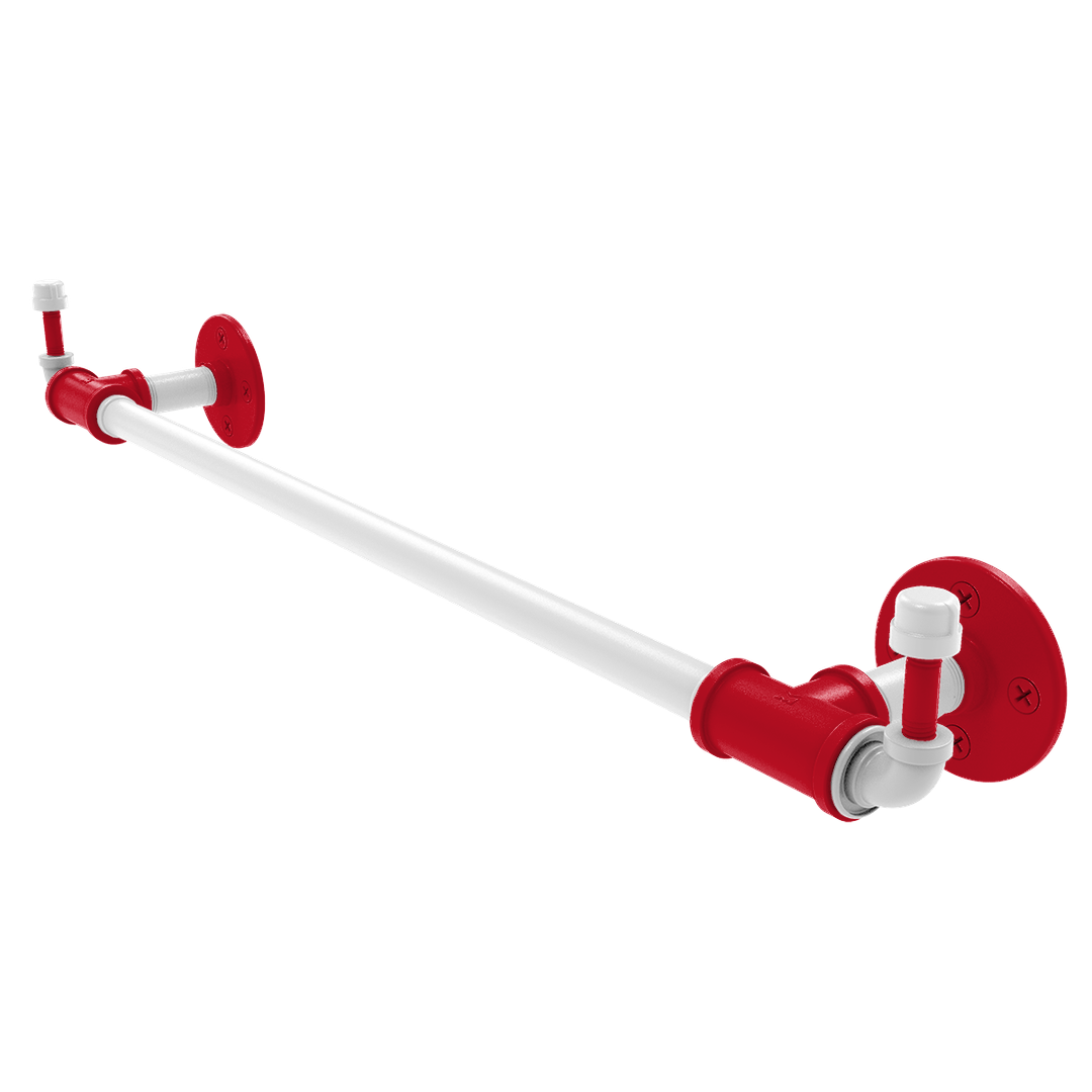 Slapshot Collection Towel Bar with Integrated Hooks New Jersey Edition