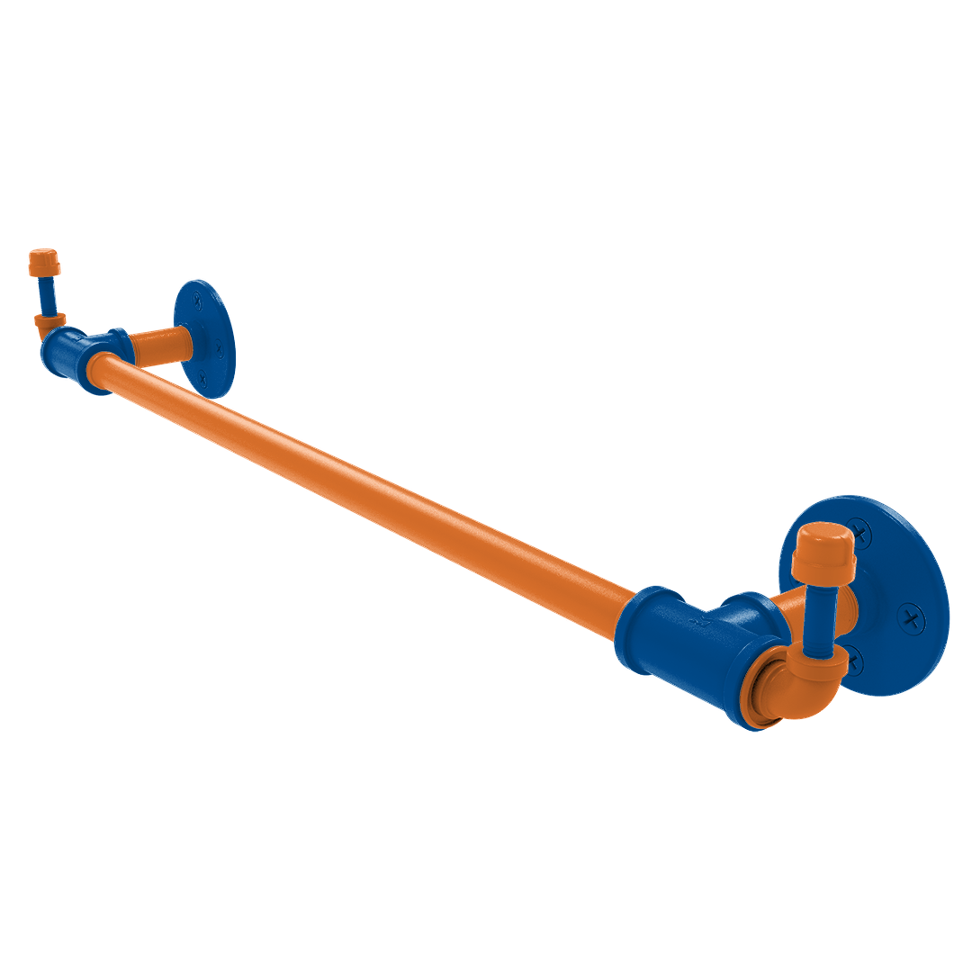Slapshot Collection Towel Bar with Integrated Hooks New York Long Island Edition