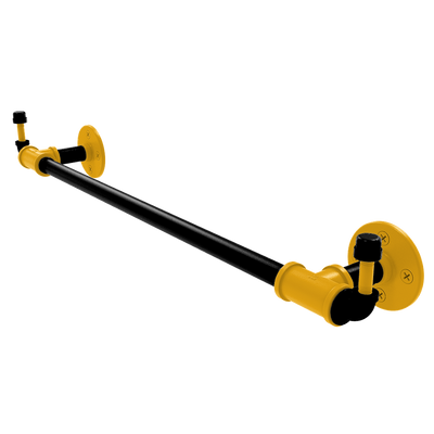 Slapshot Collection Towel Bar with Integrated Hooks Pittsburgh Edition