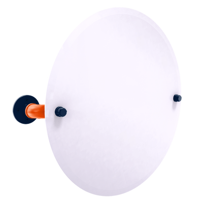 Slapshot Collection Frameless Oval Wall Mounted Tilt Mirror Edmonton Edition