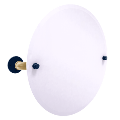 Slapshot Collection Frameless Oval Wall Mounted Tilt Mirror Florida Edition