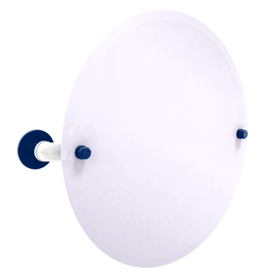 Slapshot Collection Frameless Oval Wall Mounted Tilt Mirror Tampa Bay Edition