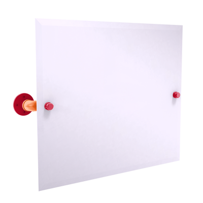 Slapshot Collection Landscape Rectangular Wall Mounted Tilt Mirror Chicago Edition