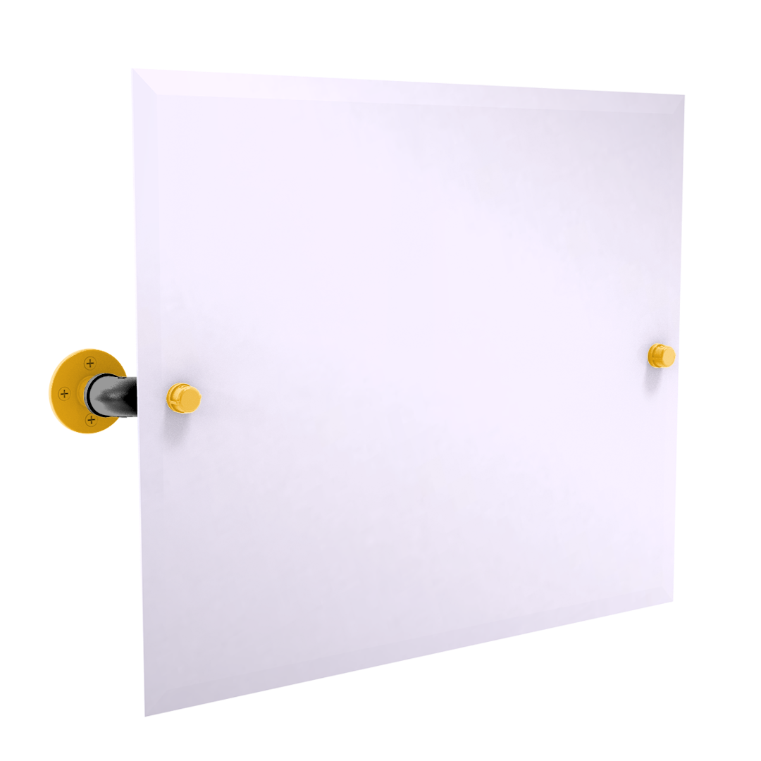 Slapshot Collection Landscape Rectangular Wall Mounted Tilt Mirror Pittsburgh Edition