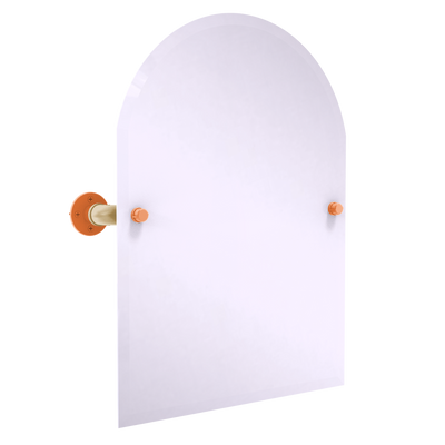 Slapshot Collection Frameless Arched Top Wall Mounted Tilt Mirror Anaheim Edition