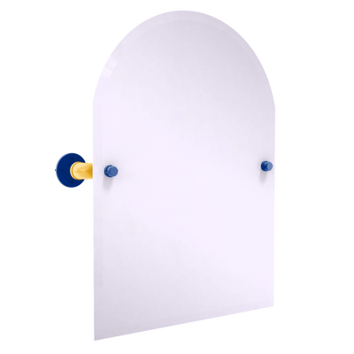Slapshot Collection Frameless Arched Top Wall Mounted Tilt Mirror Buffalo Edition