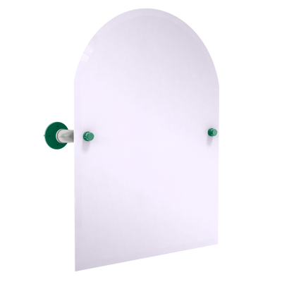 Slapshot Collection Frameless Arched Top Wall Mounted Tilt Mirror Dallas Edition