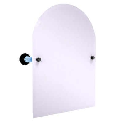 Slapshot Collection Frameless Arched Top Wall Mounted Tilt Mirror Utah Edition