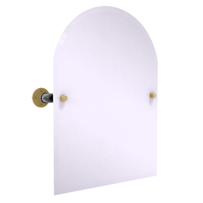 Slapshot Collection Frameless Arched Top Wall Mounted Tilt Mirror Vegas Edition
