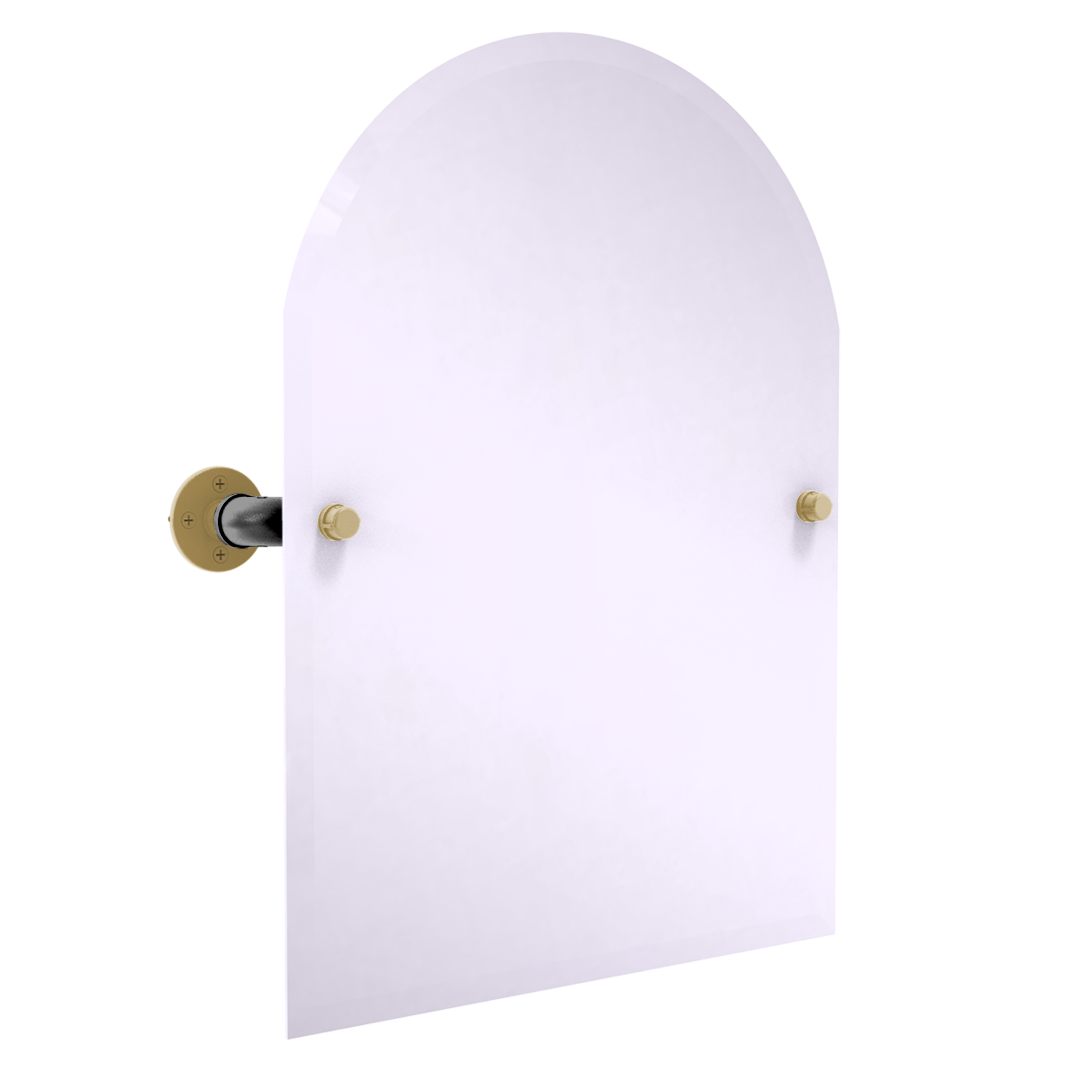 Slapshot Collection Frameless Arched Top Wall Mounted Tilt Mirror Vegas Edition