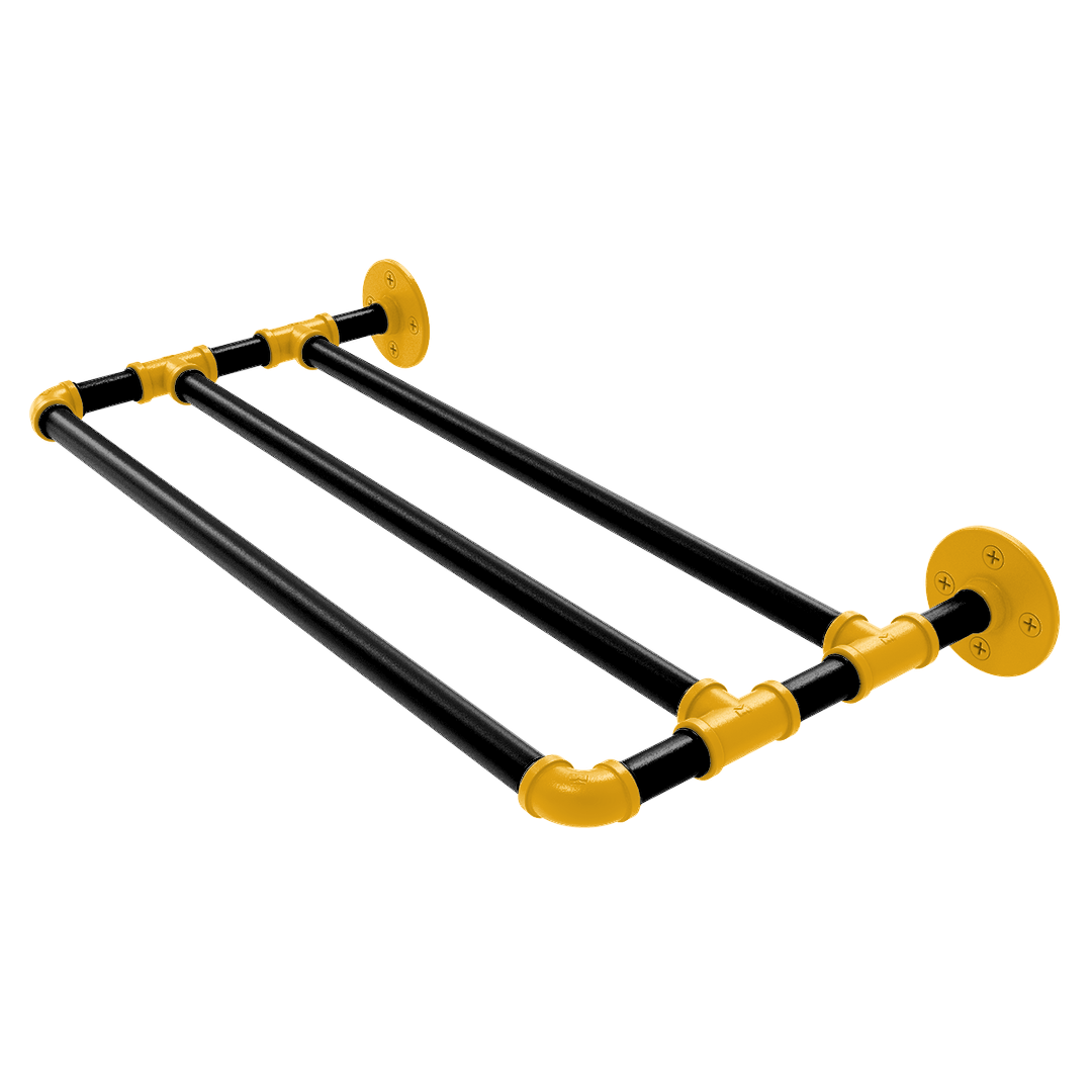 Slapshot Collection Wall Mounted Towel Shelf Pittsburgh Edition