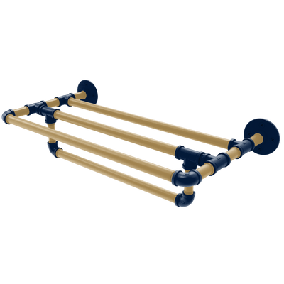 Slapshot Collection Wall Mounted Towel Shelf with Towel Bar Florida Edition
