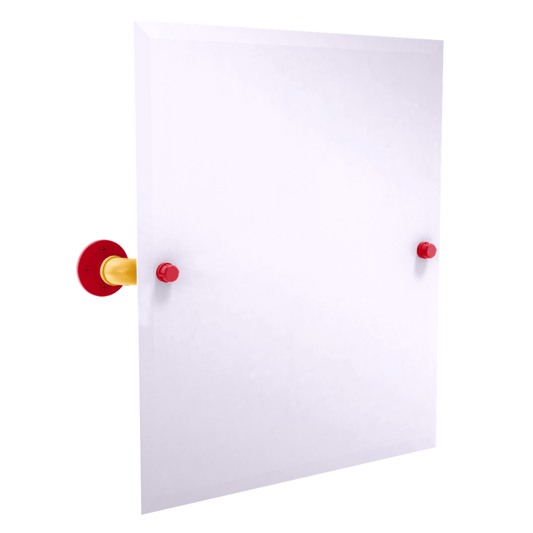 Slapshot Collection Frameless Rectangular Wall Mounted Tilt Mirror Calgary Edition