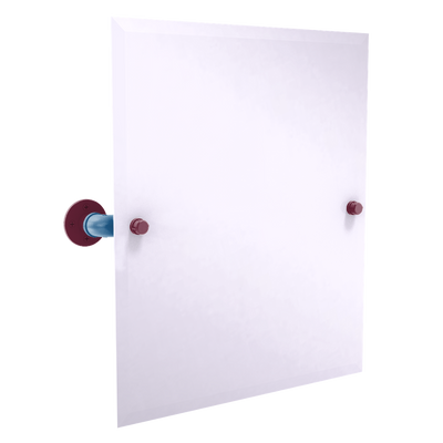 Slapshot Collection Frameless Rectangular Wall Mounted Tilt Mirror Colorado Edition