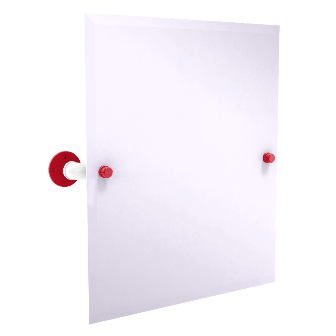 Slapshot Collection Frameless Rectangular Wall Mounted Tilt Mirror Detroit Edition