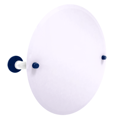 Slapshot Collection Frameless Round Wall Mounted Tilt Mirror Toronto Edition