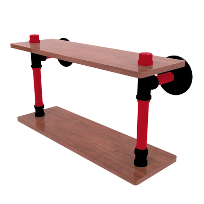 Slapshot Collection Wood Double Shelf Carolina Edition