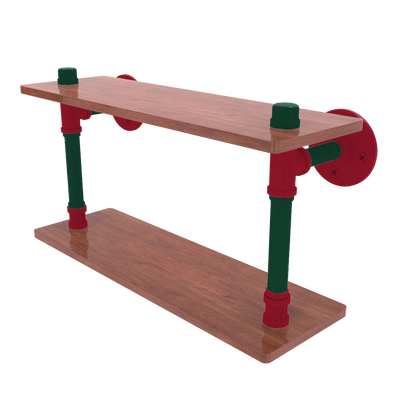 Slapshot Collection Wood Double Shelf Minnesota Edition