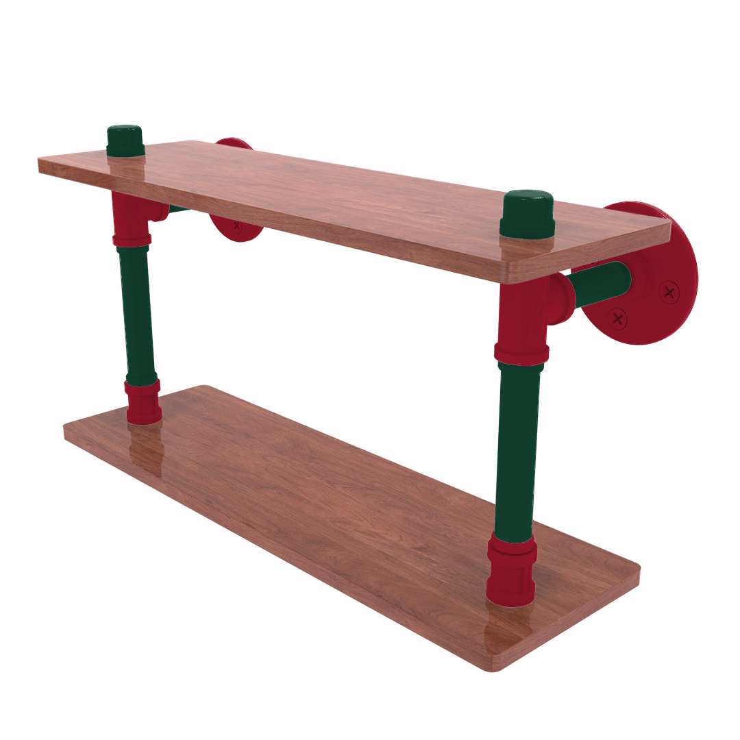 Slapshot Collection Wood Double Shelf Minnesota Edition