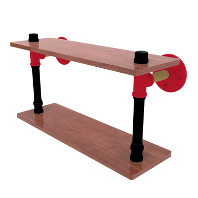 Slapshot Collection Wood Double Shelf Ottawa Edition