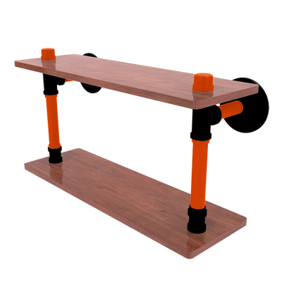 Slapshot Collection Wood Double Shelf Philadelphia Edition