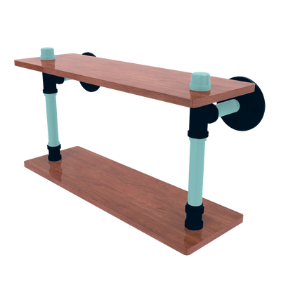 Slapshot Collection Wood Double Shelf Seattle Edition