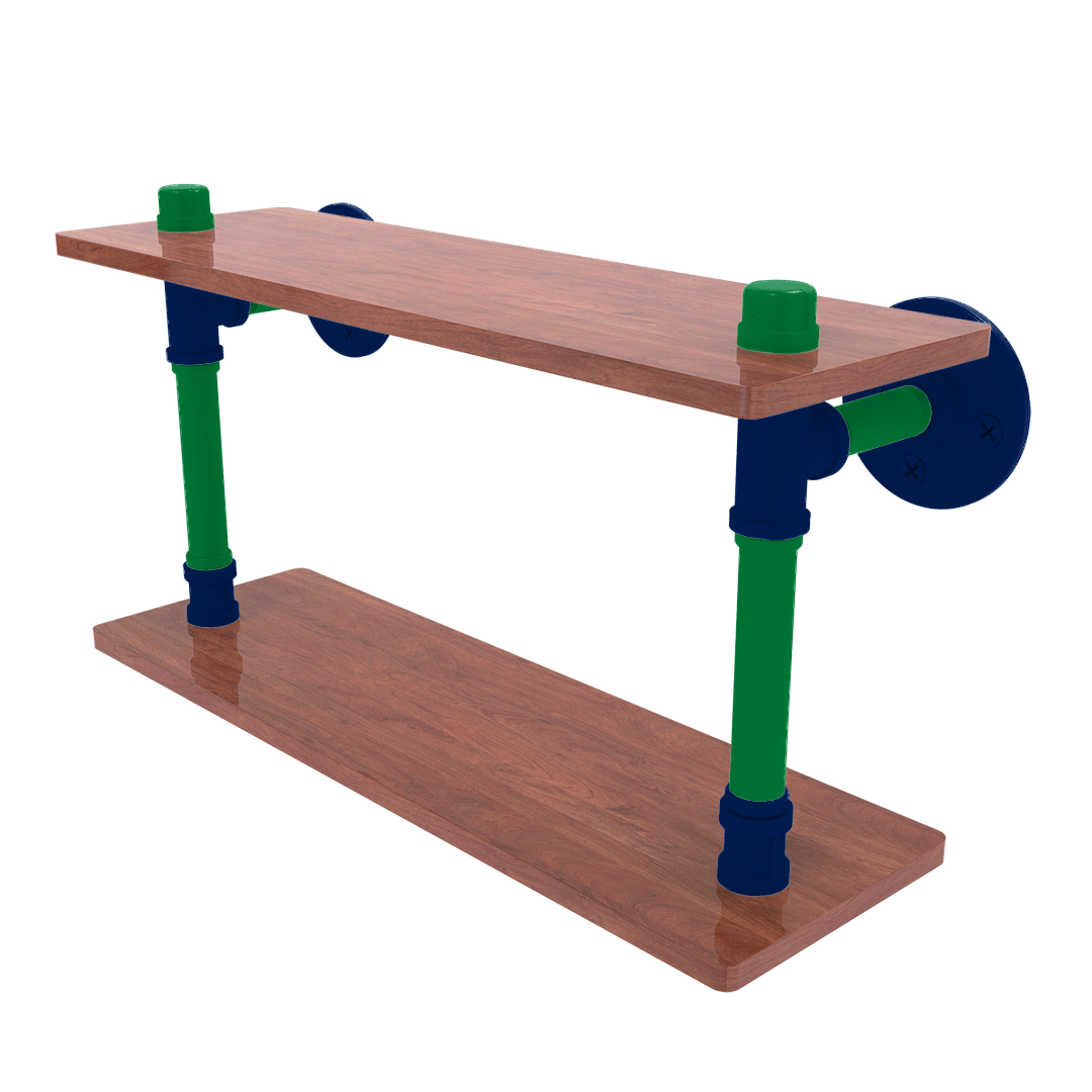 Slapshot Collection Wood Double Shelf Vancouver Edition