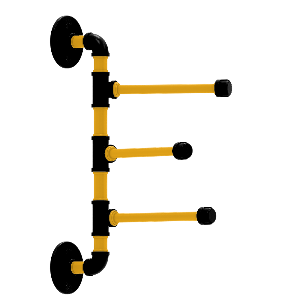 Slapshot Collection 3 Swing Arm Vertical Towel Bar Boston Edition