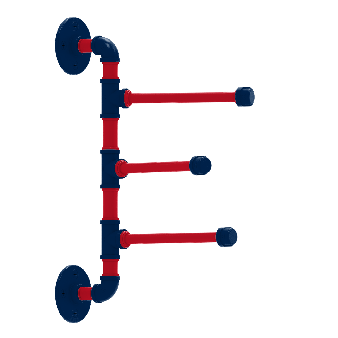 Slapshot Collection 3 Swing Arm Vertical Towel Bar Columbus Edition