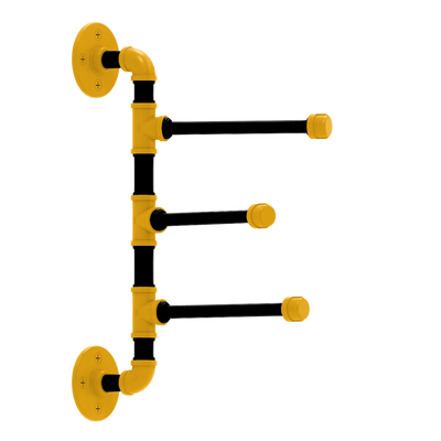Slapshot Collection 3 Swing Arm Vertical Towel Bar Pittsburgh Edition