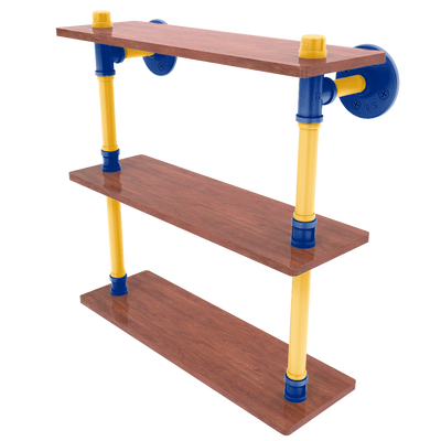 Slapshot Collection Wood Triple Shelf Buffalo Edition