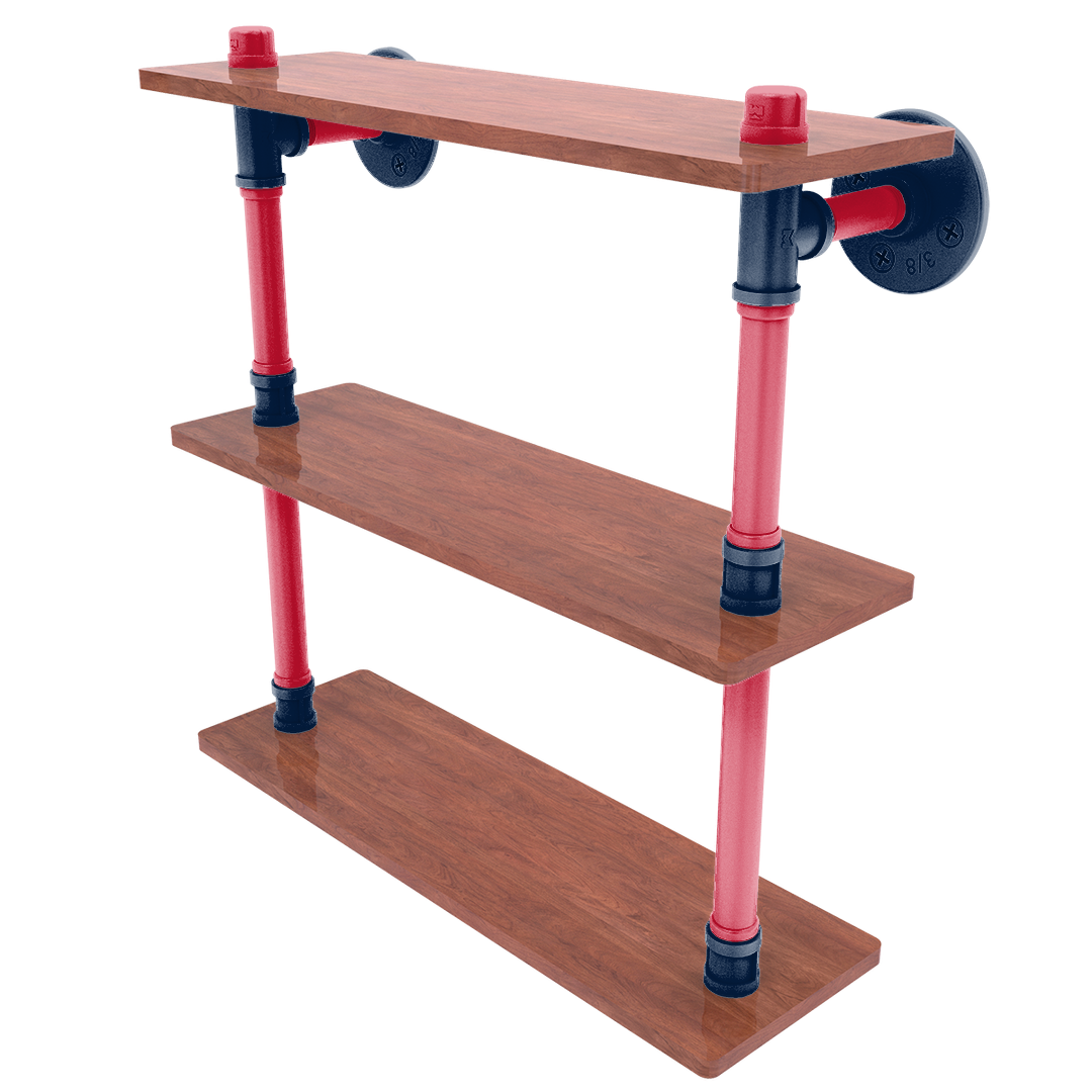 Slapshot Collection Wood Triple Shelf Washington Edition